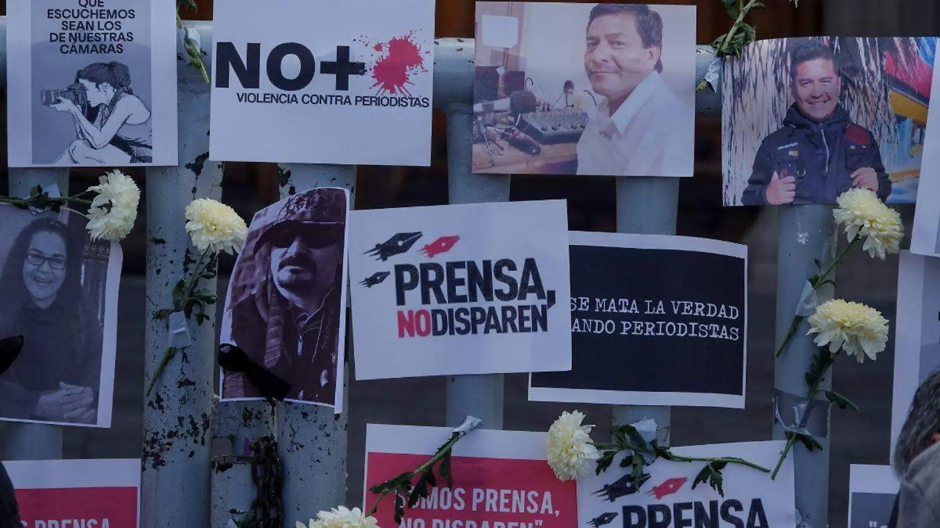 Protestas por periodistas asesinados